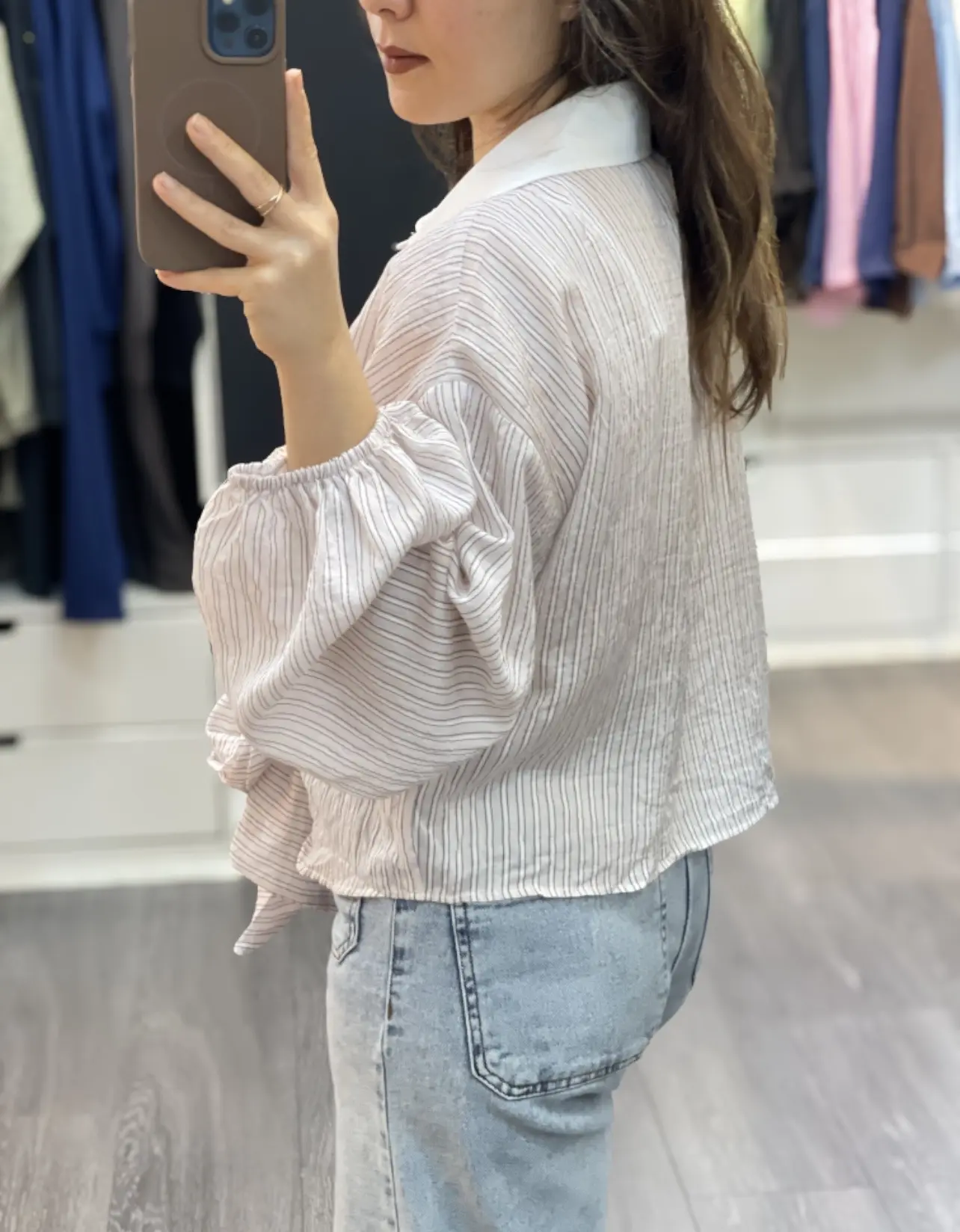شومیز کلاسیک جلو گره ای ملانین